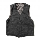 ENGINEERED GARMENTS-Reversible Vest - Wool Homespun - Charcoa