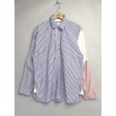 MOUNTAIN RESEARCH-Cricket Shirt - London Stripe - Navy