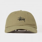 STUSSY-Basic Logo Low Pro Cap - Olive