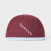 STUSSY-Lydian Two Tone Cap - Burgundy