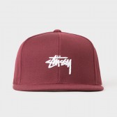STUSSY-Stock FA17 Cap - Burgundy