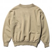 AURALEE-BACK WOOL SWEAT BIG P:O - Beige