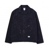 BEDWIN-L:S MILITARY SHIRT JACKET 「CLIFF」 - Black