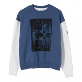 C.E : CAV EMPT-SYMMETRY CREW NECK - Navy