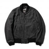 ENGINEERED GARMENTS-Aviator Jacket - Wool Homespun - Charcoal