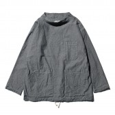 ENGINEERED GARMENTS-EG Workaday Smock Popover - Heavy Cotton Chambray - Indigo
