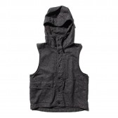ENGINEERED GARMENTS-Field Vest - Wool Homespun - Charcoal