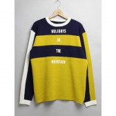 MOUNTAIN RESEARCH-Saunter Knit - Navy × Mustard