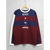 MOUNTAIN RESEARCH-Saunter Knit - Navy × Red