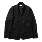 NEON SIGN-DOUBLE BREASTED JACKET GABARDINE - Black