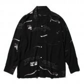 Porter Classic-ALOHA LONG SHIRT - Black