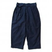 Porter Classic-MOLESKIN CHINESE PANTS - Blue