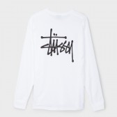 STUSSY-Basic Stussy LSL Tee - White
