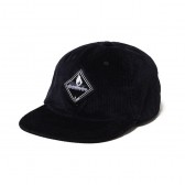 BEDWIN-CORDUROY 6 PANEL BASABBL CAP 「GREG」 - Black