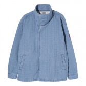 C.E : CAV EMPT-BLEACHED QUILT DENIM JACKET - Indigo