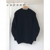 COMOLI-BLACK SHEEP 別注 ガンパッチニット - Black