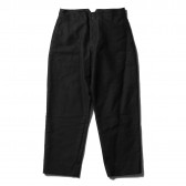 COMOLI-モールスキン バックストラップパンツ - Black