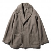 COMOLI-ヤクウール ショールカラーコート - Yak