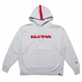 ELVIRA-BREAK REVERSE WEAVE HOODY - Grey