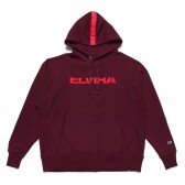 ELVIRA-BREAK REVERSE WEAVE HOODY - Maroon