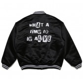ELVIRA-CUT OUT SATIN JACKET - Black