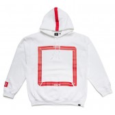 ELVIRA-MOBIUS FRAME HOODY - White