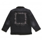 ELVIRA-ROSE FRAME BOA TRUCKER JACKET - Black