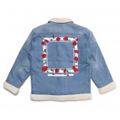 ELVIRA-ROSE FRAME BOA TRUCKER JACKET - Indigo