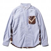 HABANOS-RETRO PILE BOA B.D SHIRTS - Navy