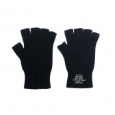 N.HOOLYWOOD-972-AC02 pieces MITTENS - Black