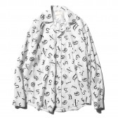 NEON SIGN-OLD ENGLISH SHIRT - White