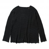 Porter Classic-FRENCH THERMAL CREWNECK - Black