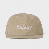 STUSSY-Pigment Dyed Cord Cap - Tan