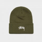 STUSSY-Stock FA17 Cuff Beanie - Olive