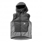 and wander-twill fleece vest - Gray