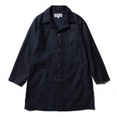 ENGINEERED GARMENTS-EG Workaday Shop Coat - Cotton Reversed Sateen - Dk.Navy