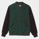 STUSSY-Jackson Varsity Jacket - Forest