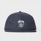 STUSSY-Stock Lock Wool Strapback Cap - Blue