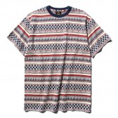 Needles - S:S Crew Neck Tee - Tribe Jacquard - Tricolor