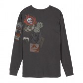 STUSSY-Frankin Pig Dyed LS Tee - Black