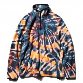 STUSSY-Tie Dye Polar Fleece Mock - Multi
