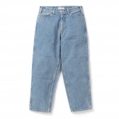 Living Concept-5POCKET WIDE DENIM PANTS / ICE WASH - Ice Blue