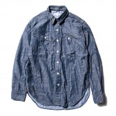 ENGINEERED GARMENTS-Work Shirt - Lt. Weight Denim - Dk.Blue