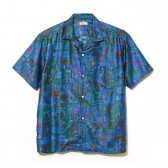NAISSANCE-PATTERN SHIRT - Blue