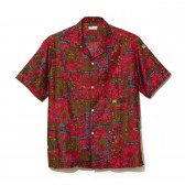NAISSANCE-PATTERN SHIRT - Red