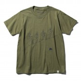 and wander-quarted printed T by Yu nagaba - Khaki