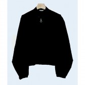 AURALEE-SILK TAFFETA SHORT BLOUSON - Black