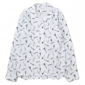 BEDWIN-L:S ORG BROAD GUITAR SHIRT 「TAYLOR」 - White