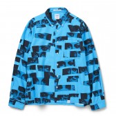 BEDWIN-L:S ORG FLANNEL MODEL EYE SHIRT 「RICK」 - Blue