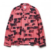 BEDWIN-L:S ORG FLANNEL MODEL EYE SHIRT 「RICK」 - Pink